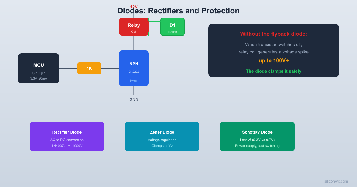 Diodes, Rectifiers, and Protection Circuits hero image