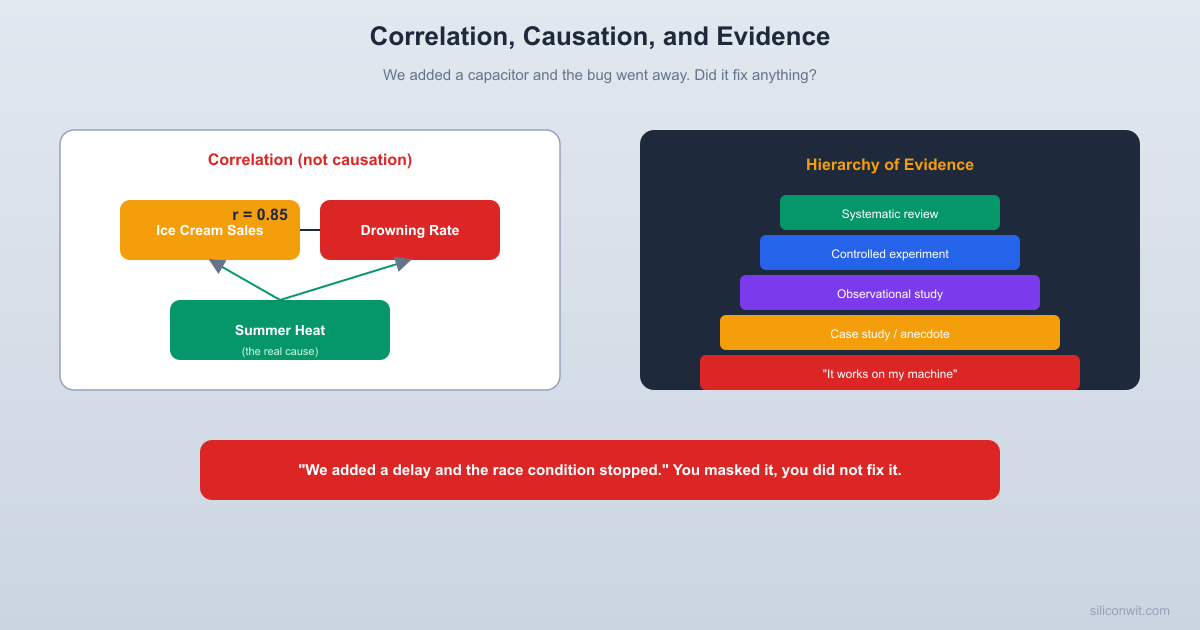 Correlation, Causation, and Evidence hero image
