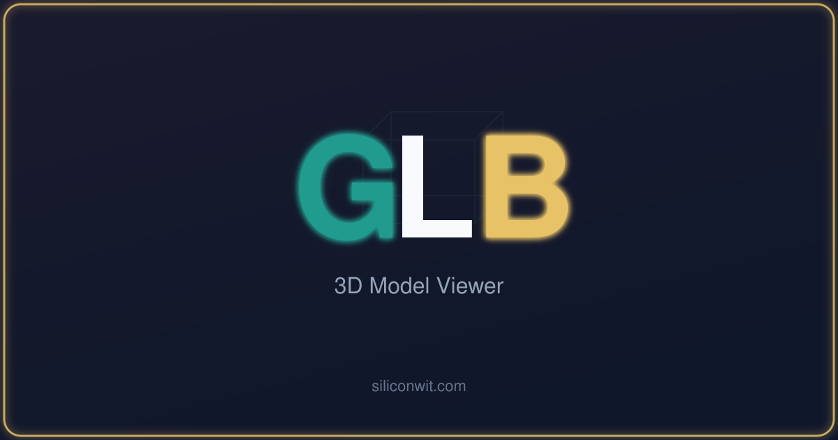 GLB 3D Model Viewer hero image