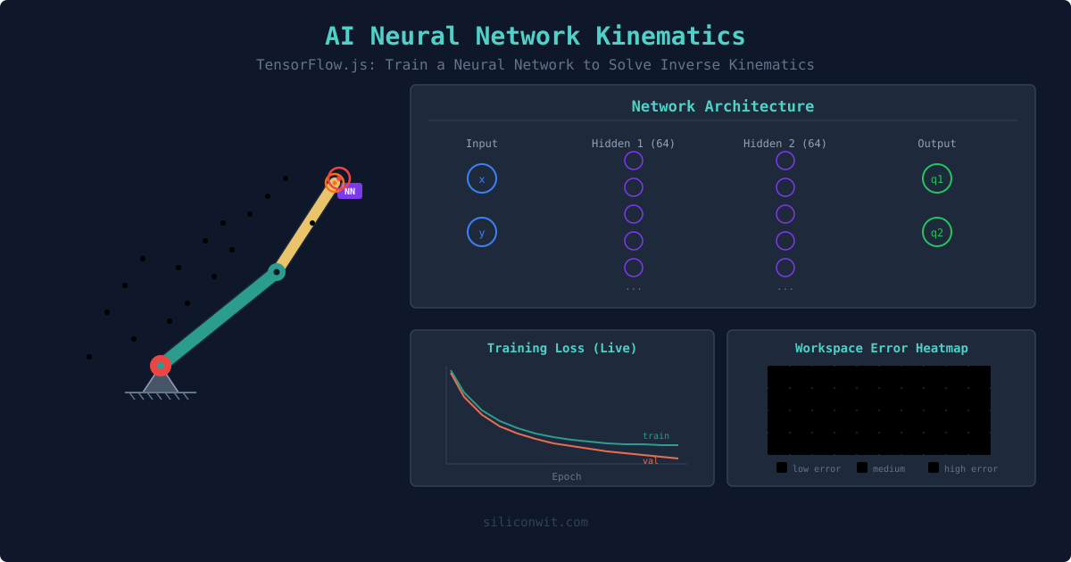 AI Neural Network Kinematics Simulator hero image